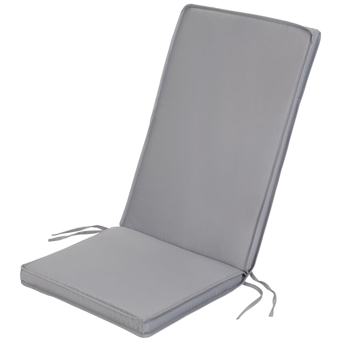 Garden High back Chair Seat Pad with Secure Ties