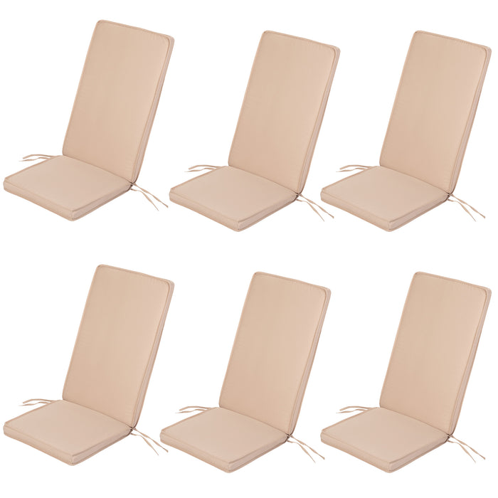 Garden High back Chair Seat Pad with Secure Ties