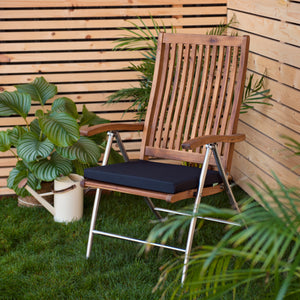 Water-Resistant Outdoor Chair Seat Pad Garden Chair Cushions Non-Slip With Ties