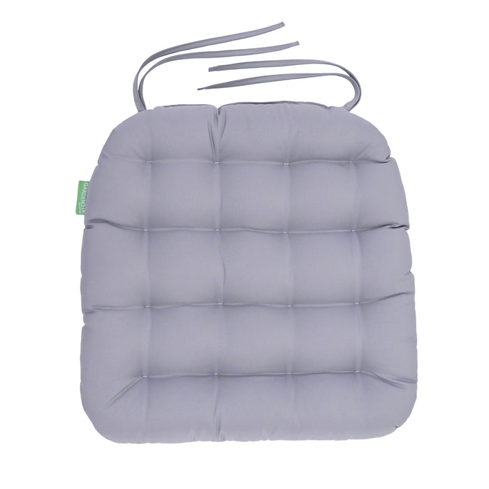 Outdoor Tufted Chair Seat Pad with Ties