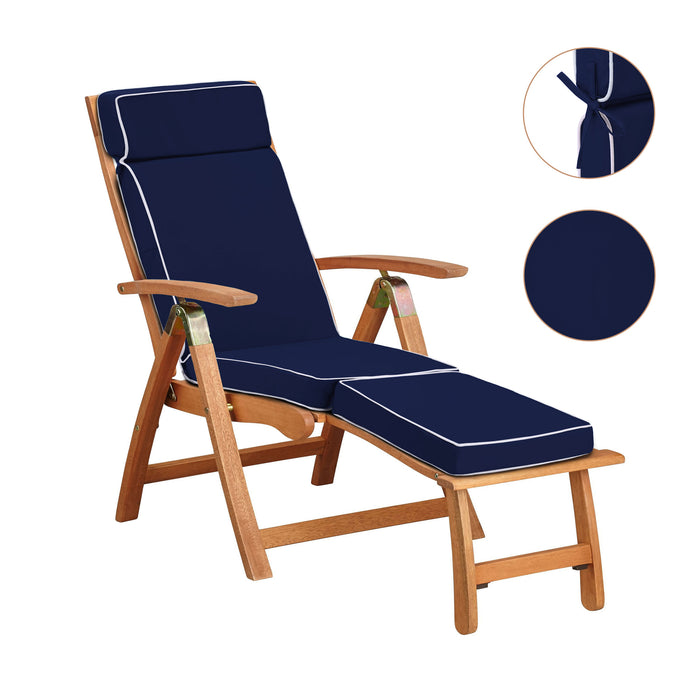Outdoor Steamer Sun lounger Replacement Pad