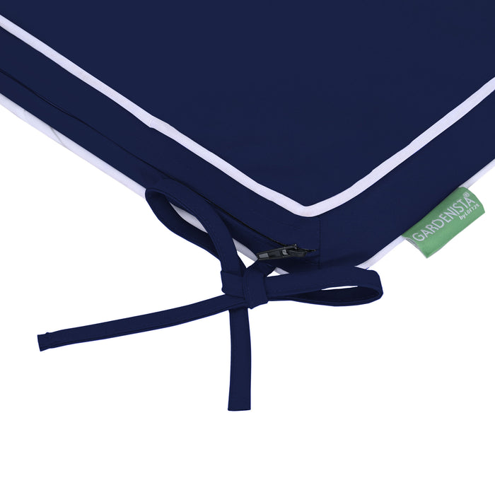 Water-Resistant 3-Seater Bench Seat Pad With Ties