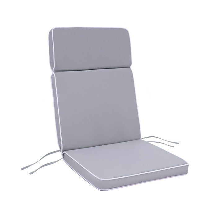 Water-Resistant Highback Chair Cushions With Ties