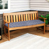 3-Seater Garden Bench Cushion Tufted Seat Pad Water Resistant Cushions