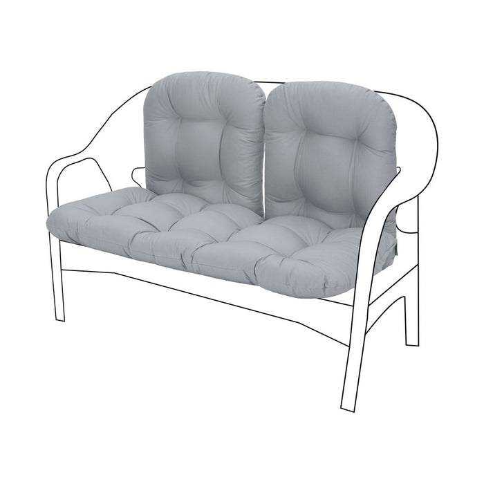 Outdoor Bench Seat With Back Cushions
