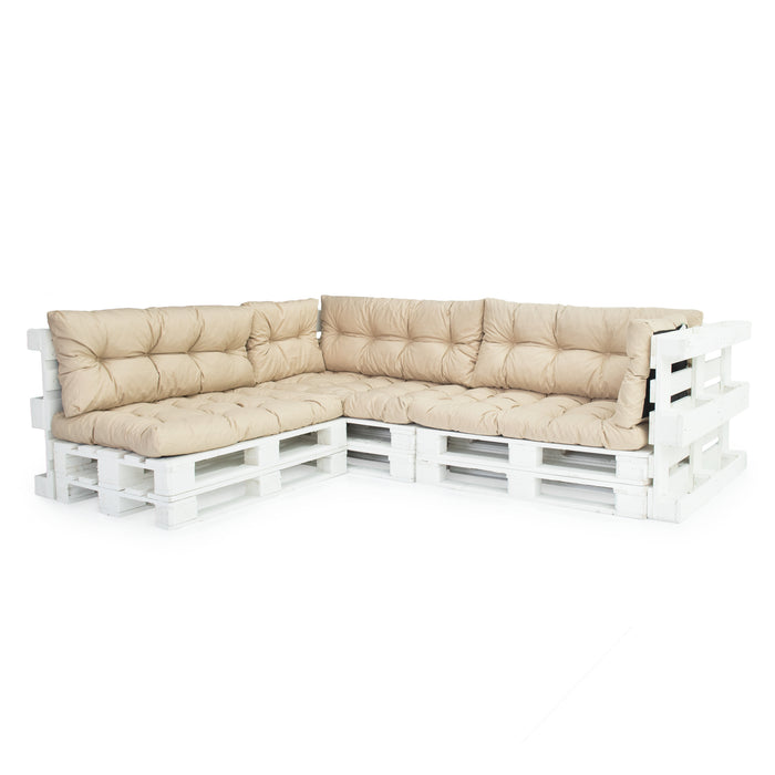 Outdoor Tufted Euro Pallet Cushions Set