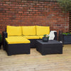 Outdoor Water-Resistant Rattan Furniture Cushions Garden California Sofa Cushion Pads Set